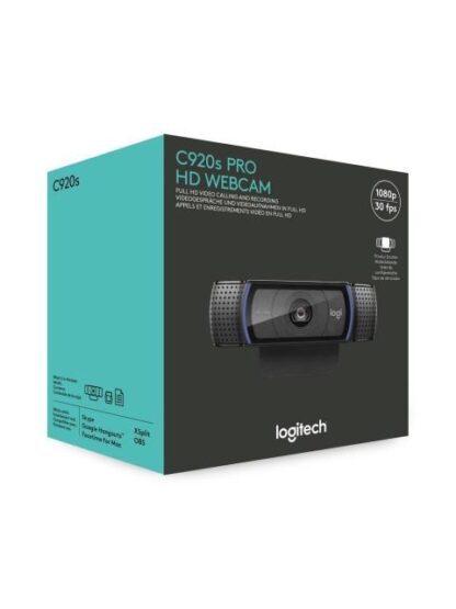 LOGITECH WEBCAM HD PRO C920S CON MICROFONO FULL HD 1920 X 1080 PIXELES USB 2.0 NEGRO - Image 9