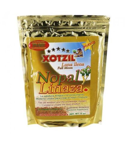 LUNA LLENA 470GR. NOPAL Y LINAZA FIBRA XOTZIL