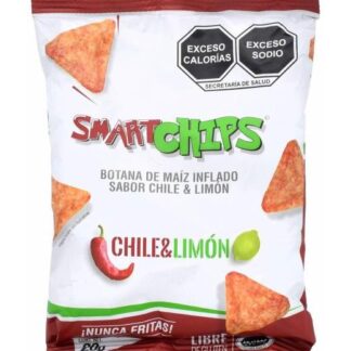 MAIZ INFLADO CHILE LIMON 20 G SMART CHIPS C 12
