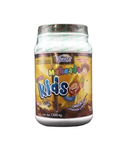 MALTEADA KIDS 1.1 KG SABOR CHOCOLATE OMEGA 3 + VITAMINAS Y MINERA SOLO PARA DIABETICOS