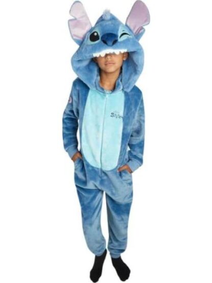MAMELUCO STITCH CAPUCHA ESMONTABLE AZUL DISNEY - Image 2