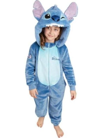 MAMELUCO STITCH CAPUCHA DESMONTABLE AZUL DISNEY - Image 3