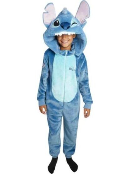 MAMELUCO STITCH CAPUCHA ESMONTABLE AZUL DISNEY - Image 3