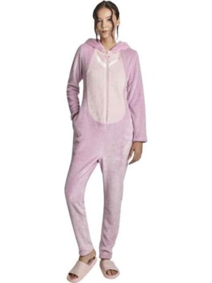 MAMELUCO CAPUCHA ROSA DISNEY