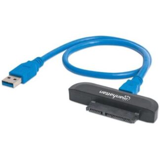 MANHATTAN ADAPTADOR SUPERSPEED USB 3.0 MACHO - SATA 2.5 MACHO 40CM