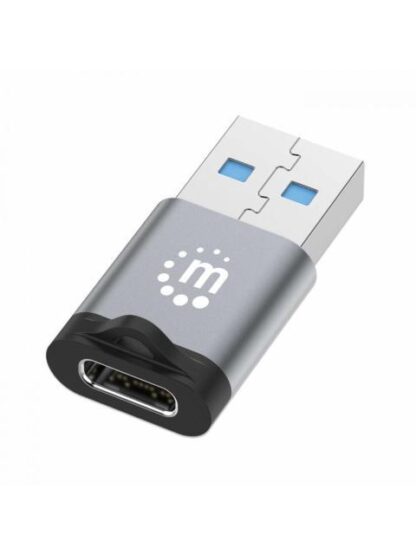 MANHATTAN ADAPTADOR USB 3.0 MACHO - USB C HEMBRA GRIS