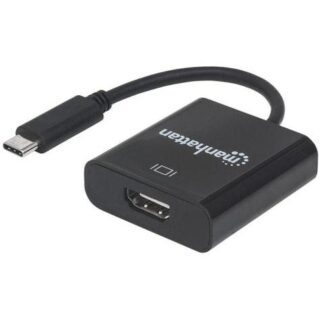 MANHATTAN ADAPTADOR USB-C 3.1 MACHO - HDMI HEMBRA NEGRO