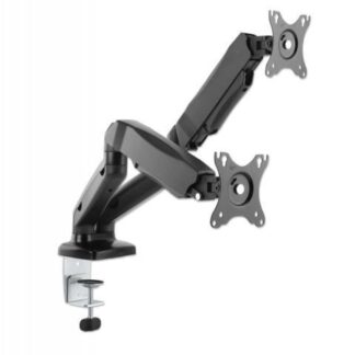 MANHATTAN BRAZO DE ESCRITORIO PARA 2 MONITORES 13-27 MAX 9KGS NEGRO