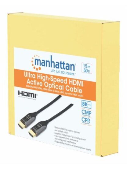 MANHATTAN CABLE 356176 HDMI 2.1 MACHO - HDMI MACHO 48 GBIT-S 15 METROS - Image 2