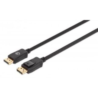 MANHATTAN CABLE DISPLAYPORT 1.4 MACHO - DISPLAYPORT MACHO 8K 60HZ 2 METROS NEGRO