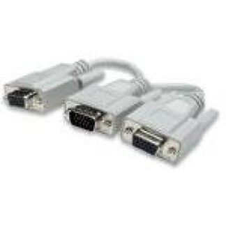MANHATTAN CABLE HD15 MACHO - 2X HD15 HEMBRA 15CM BLANCO