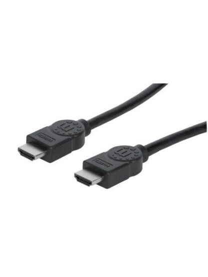 MANHATTAN CABLE HDMI DE ALTA VELOCIDAD CON CANAL ETHERNET HDMI MACHO - HDMI MACHO 4K 30HZ 2 METROS NEGRO