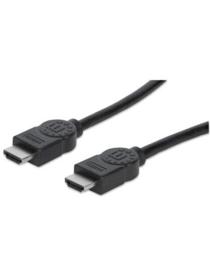MANHATTAN CABLE HDMI DE ALTA VELOCIDAD CON CANAL ETHERNET HDMI MACHO - HMDI MACHO 4K 30HZ 15 METROS NEGRO