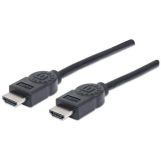 MANHATTAN CABLE HDMI DE ALTA VELOCIDAD HDMI MACHO - HDMI MACHO 4K 30HZ 3D 1.8 METROS NEGRO