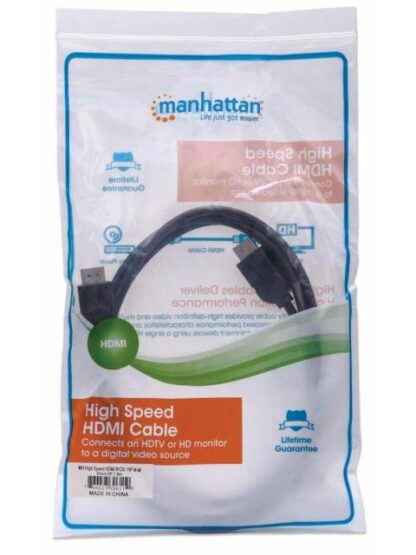 MANHATTAN CABLE HDMI DE ALTA VELOCIDAD HDMI MACHO - HDMI MACHO 4K 30HZ 3D 1.8 METROS NEGRO - Image 5