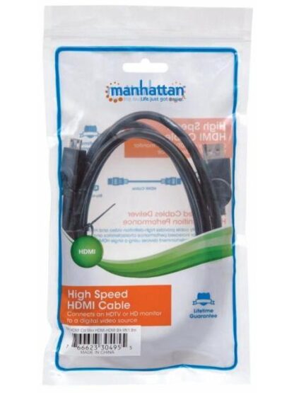 MANHATTAN CABLE HDMI DE ALTA VELOCIDAD MINI HDMI MACHO - HDMI MACHO 4K 1.8 METROS NEGRO - Image 6