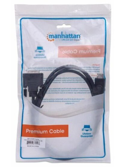 MANHATTAN CABLE HDMI MACHO - DVI-D 24+1 MACHO 1080P 60HZ 1.8 METROS NEGRO - Image 6