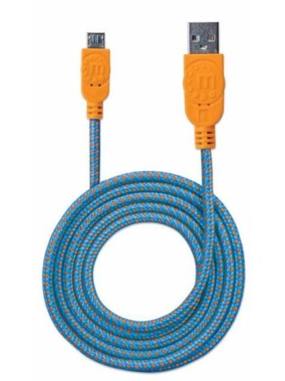 MANHATTAN CABLE USB 2.0 A MACHO - MICRO USB 2.0 B MACHO 1 METRO AZUL-NARANJA - Image 5
