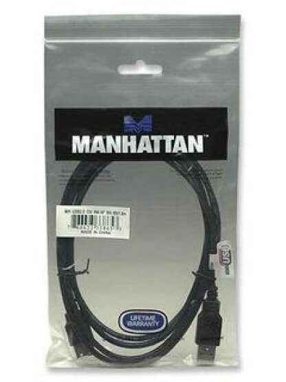 MANHATTAN CABLE USB 2.0 A MACHO - USB 2.0 A HEMBRA 1.8 METROS NEGRO - Image 3