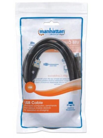 MANHATTAN CABLE USB A 3.1 MACHO - USB C 3.1 MACHO 3 METROS NEGRO - Image 10