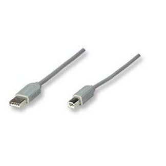 MANHATTAN CABLE USB A MACHO - USB B MACHO 3 METROS GRIS