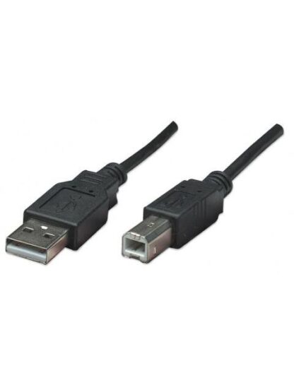 MANHATTAN CABLE USB A - USB B 50CM NEGRO