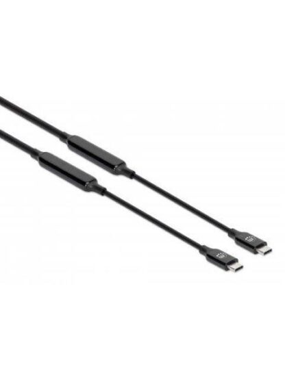 MANHATTAN CABLE USB C MACHO - USB C MACHO 3 METROS NEGRO - Image 2