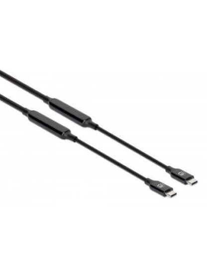 MANHATTAN CABLE USB C MACHO - USB C MACHO 5 METROS NEGRO - Image 2
