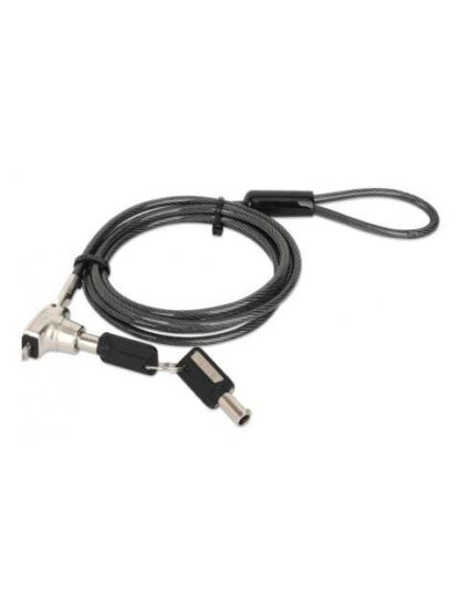 MANHATTAN CANDADO DE LLAVE PARA LAPTOP 440509 1.5 METROS NEGRO