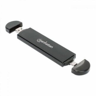 MANHATTAN GABINETE DE SSD M.2 USB-A-USB-C NEGRO