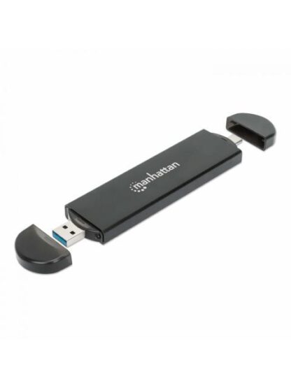 MANHATTAN GABINETE DE SSD M.2 USB-A-USB-C NEGRO - Image 2