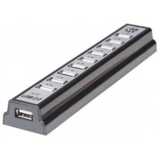 MANHATTAN HUB DE ESCRITORIO HI-SPEED USB 2.0 DE 10 PUERTOS 480 MBIT-S CON FUENTE