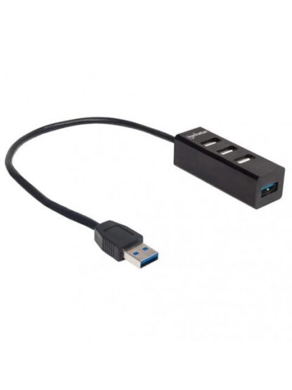 MANHATTAN HUB USB A 3.0 DE 4 PUERTOS 5000 MBIT-S NEGRO - Image 2