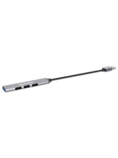 MANHATTAN HUB USB A 3.2 DE 3 PUERTOS 5000 MBIT-S GRIS - Image 2