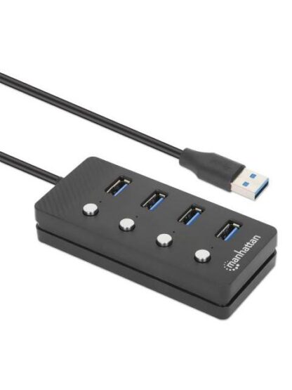 MANHATTAN HUB USB A - 4X USB A 3.2 GRIS - Image 2