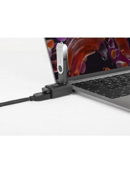 MANHATTAN HUB USB-C MACHO 1X USB-A 3.0 2X USB-A 2.0 5 GBIT-S NEGRO - Image 2