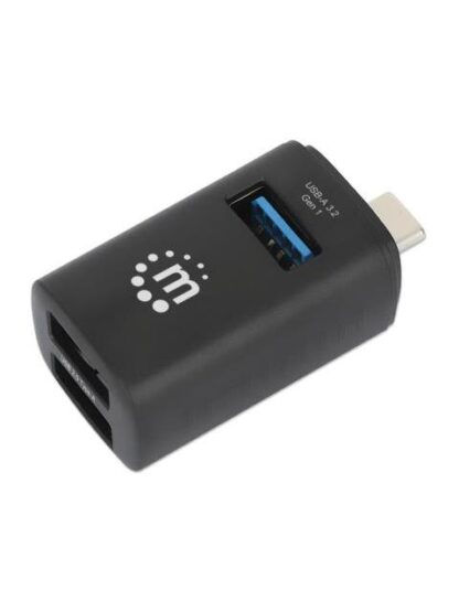MANHATTAN HUB USB-C MACHO 1X USB-A 3.0 2X USB-A 2.0 5 GBIT-S NEGRO - Image 5