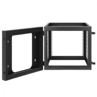 MANHATTAN RACK ABIERTO 19 PARA MONTAJE EN PARED HASTA 40KG 9U NEGRO