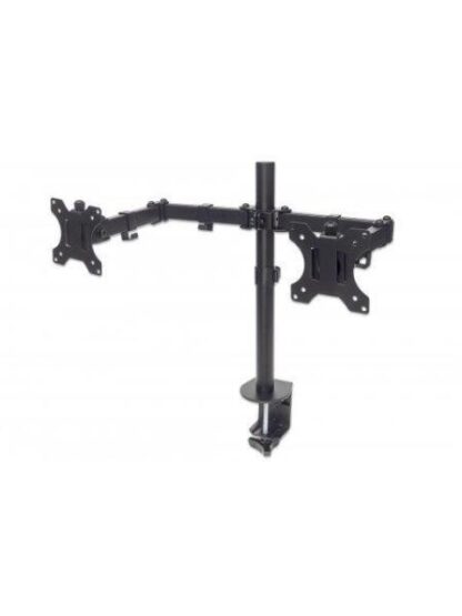 MANHATTAN SOPORTE DE MESA PARA 2 MONITORES 13 - 32 HASTA 16KG NEGRO