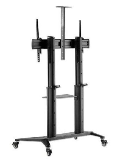 MANHATTAN SOPORTE MOVIL DE PISO 462341 PARA PANTALLA 70 - 120 HASTA 140KG NEGRO - Image 3
