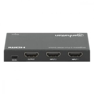 MANHATTAN SWITCH HDMI DE 2 PUERTOS 3X HDMI HEMBRA NEGRO