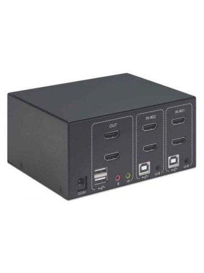 MANHATTAN SWITCH KVM 153522 2X USB 4X HDMI - Image 5