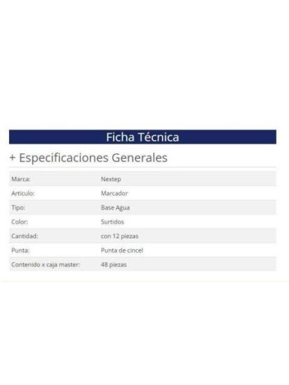 MARCADOR NEXTEP NASE DE AGUA NE079