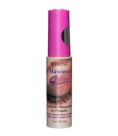 MASCARA 4 EN UNO NEGRO C 14 GR.FORMULA ALARGADORA DE PESTAñas  PROSA