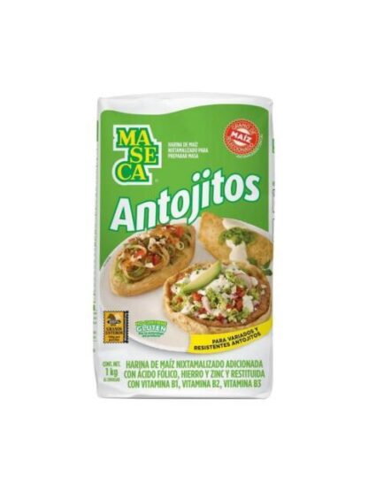 MASECA HARINA MAIZ ANTOJITOS BOLSA 1 KG