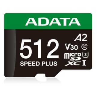 MEMORIA FLASH ADATA SPEED PLUS 512GB MICROSDXC UHS-I CLASE 10 CON ADAPTADOR