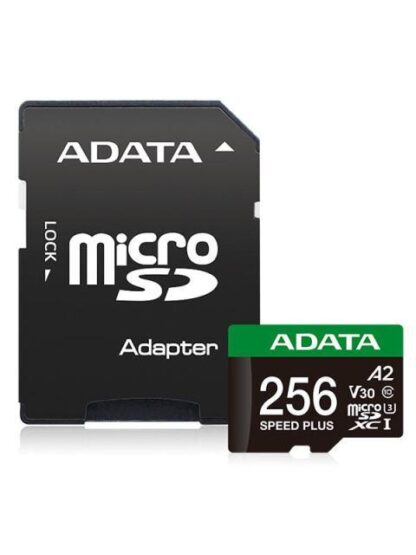MEMORIA FLASH ADATA UD256GUI3V30A2SP-RA1 256GB MICROSDXC UHS-I CLASE 10 CON ADAPTADOR - Image 2