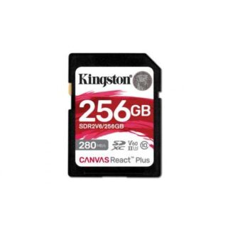 MEMORIA FLASH KINGSTON CANVAS REACT PLUS V60 256GB SDXC UHS-II CLASE 10