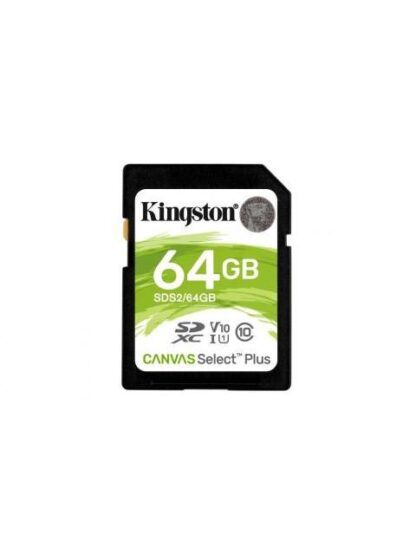 MEMORIA FLASH KINGSTON CANVAS SELECT PLUS 64GB SDXC UHS-I CLASE 10