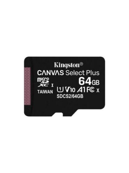 MEMORIA FLASH KINGSTON CANVAS SELECT PLUS 64GB MICROSDXC UHS-I CLASE 10 CON ADAPTADOR - Image 2
